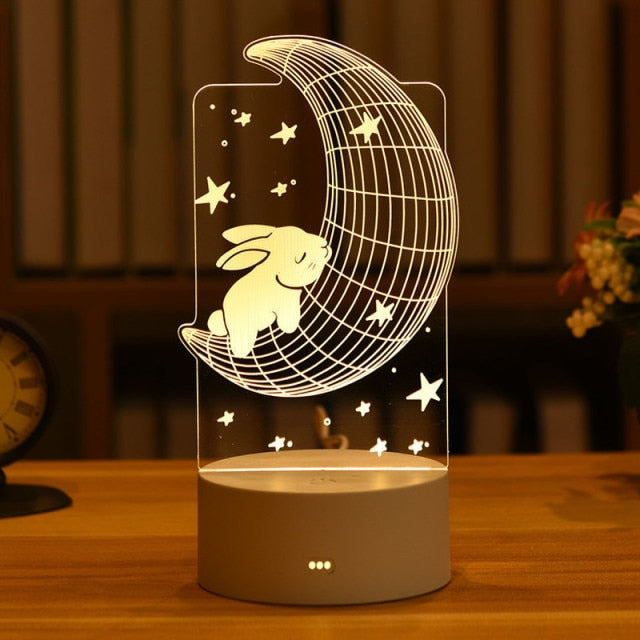 Romantic 3D lamp