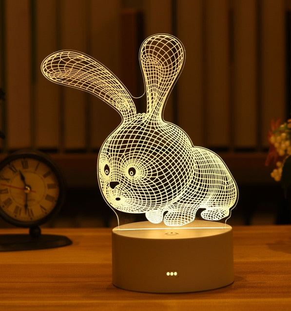 Romantic 3D lamp