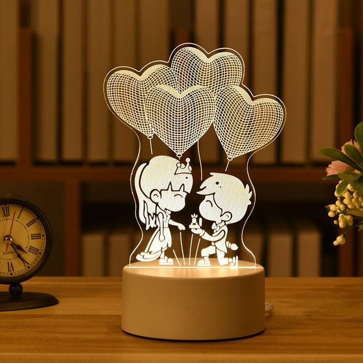 Romantic 3D lamp