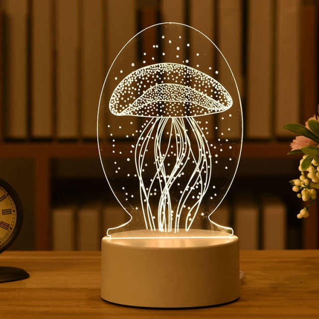 Romantic 3D lamp